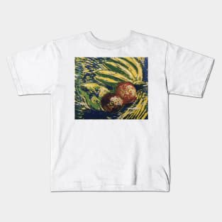 "Still Life" a reduction Linocut print, by Geoff Hargraves Kids T-Shirt